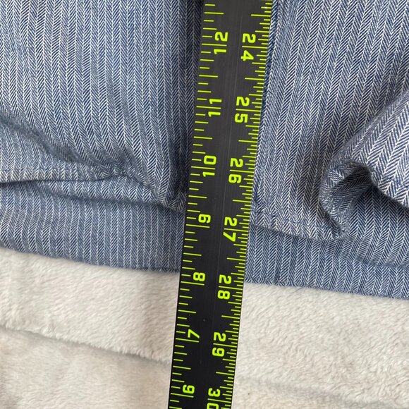 Vans Men's Selvedge Shirt XL Herringbone Button-Up Long-Sleeve Blue - Picture 5 of 12